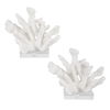 Charbel White Bookends Set/2, Decorative by Uttermost, 5.75" width x 9" height x 7.62" depth thumbnail 6