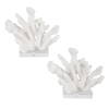 Charbel White Bookends Set/2, by Uttermost, 5.75" width x 9" height x 7.62" depth thumbnail 6