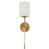 Awyr 1 Light Brass Sconce, by Uttermost, 5" width x 20" height x 6.5" depth thumbnail 9