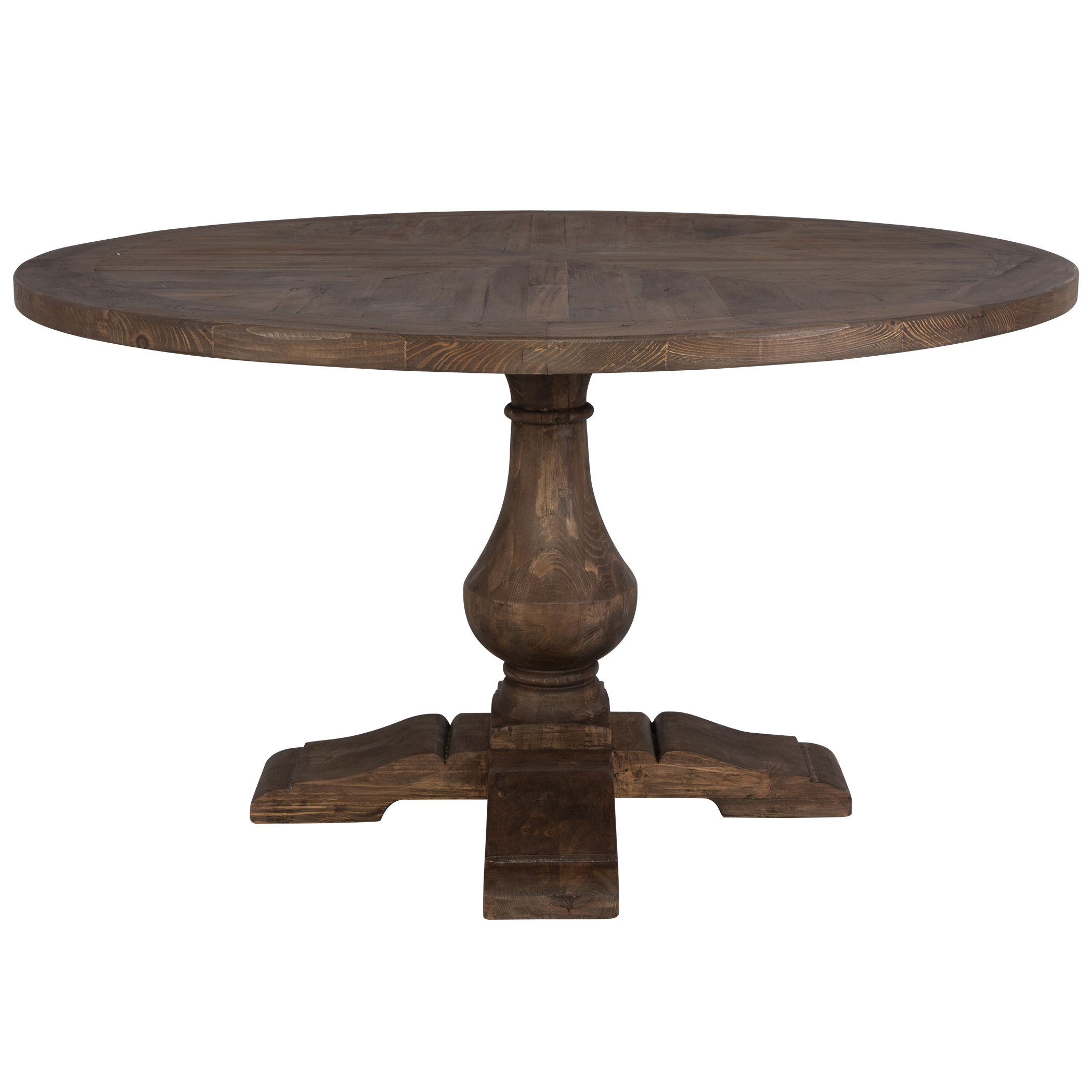 Stratford Wood Round Dining Table, Furniture by Uttermost, 54" width x 30" height x 54" depth View 1