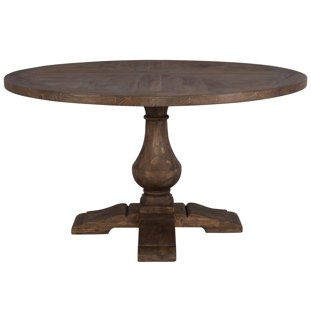 Stratford Wood Round Dining Table, by Uttermost, 54" width x 30" height x 54" depth View 1