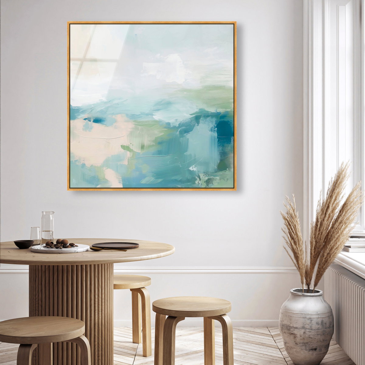 Turquoise Echoes I (No Embellishment), Art by Oliver Gal,  20x20 View 3