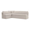 Fable Slipcover Dining Banquette L-shape Beige  100.5in thumbnail 2