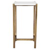 Affinity White Marble Accent Table, Side & End Table by Uttermost, 12.5" width x 22" height x 11" depth thumbnail 6