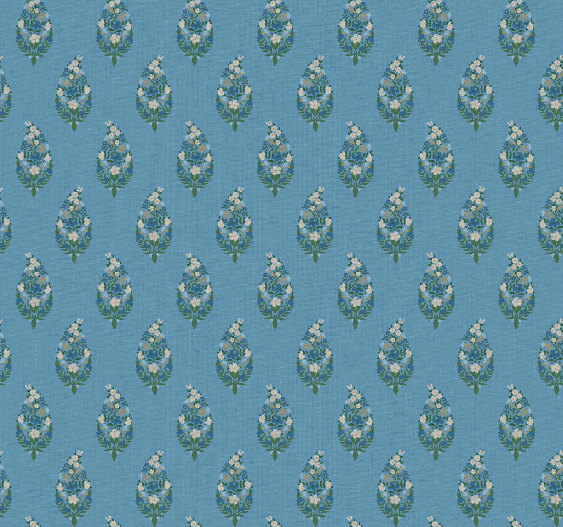 Paisley Blue Wallpaper large image 
