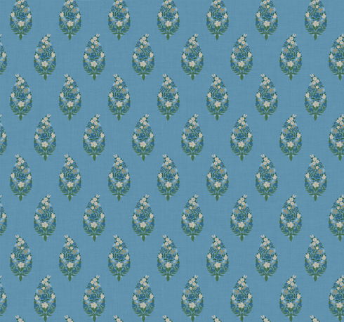 Paisley Blue Wallpaper