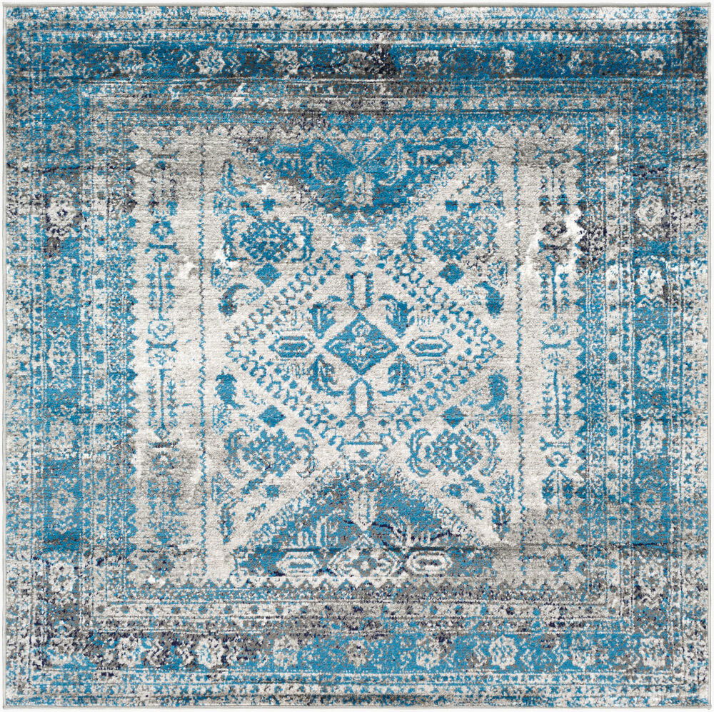 Monte Carlo Machine Woven Rug, by Surya, 5'2.99" length x 5'2.99" width