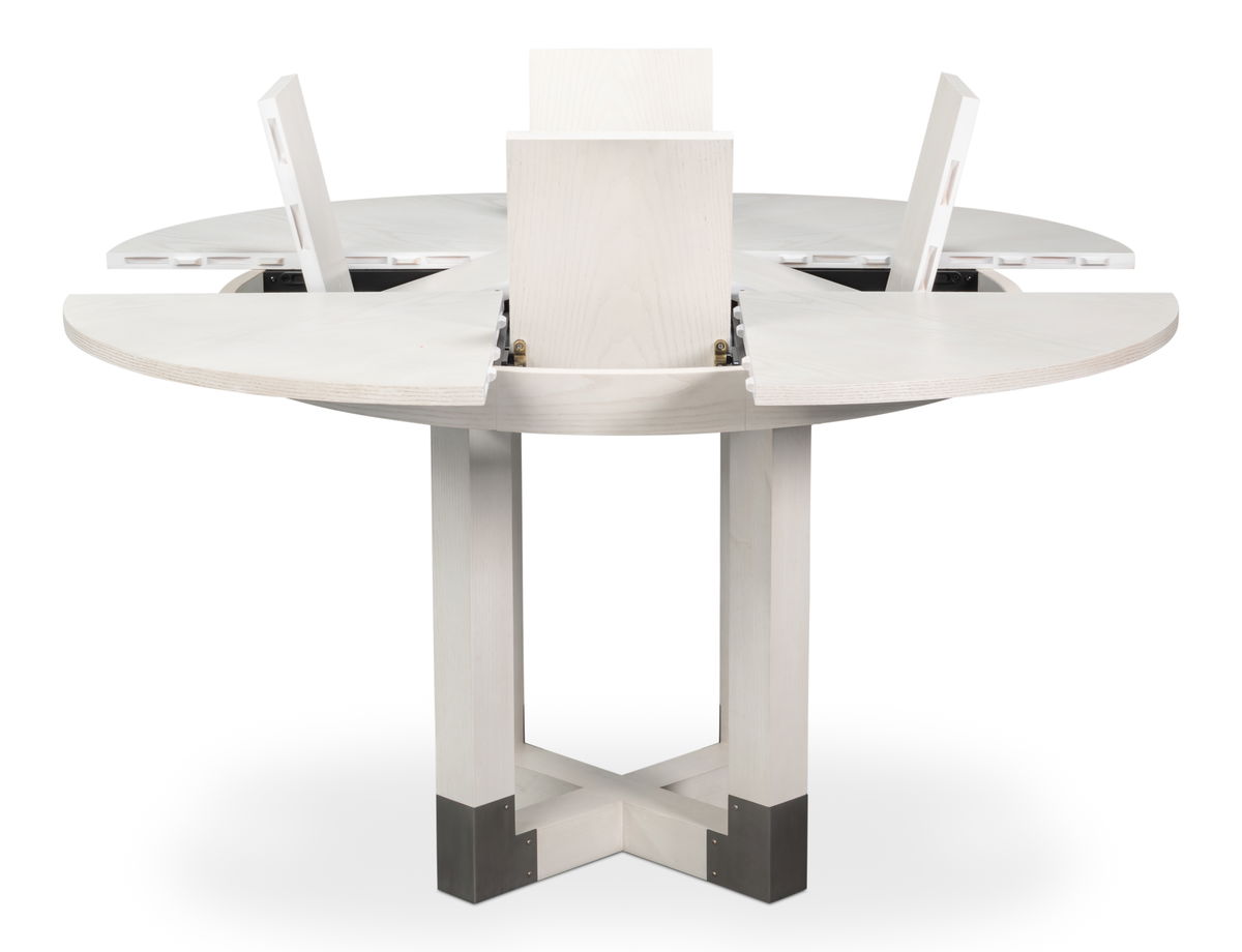 Brooklyn Jupe Table, by Sarreid, 4'8" length x 3'6" width x 2'6" height View 9