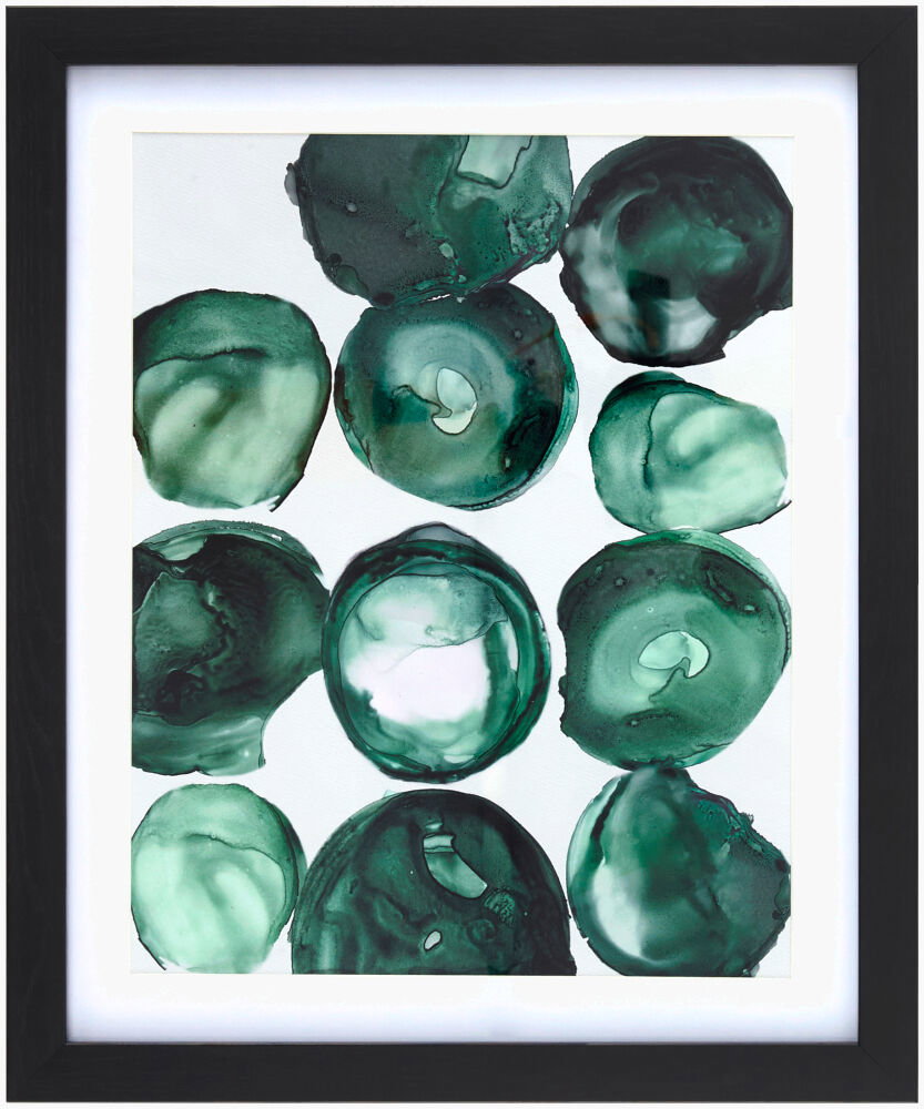 Molecule Framed Art, Painting by Surya, 15" width x 18" height