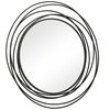 Whirlwind Black Round Mirror, by Uttermost, 39.37" width x 39.37" height x 1.15" depth thumbnail 5