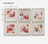 Fresh Start Red Abstract Prints Set/6, by Uttermost, 17" width x 17" height x 1.25" depth thumbnail 3