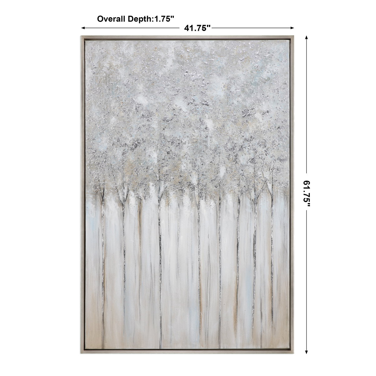 Strength In Numbers Abstract Art, by Uttermost, 41.75" width x 61.75" height x 1.75" depth View 3