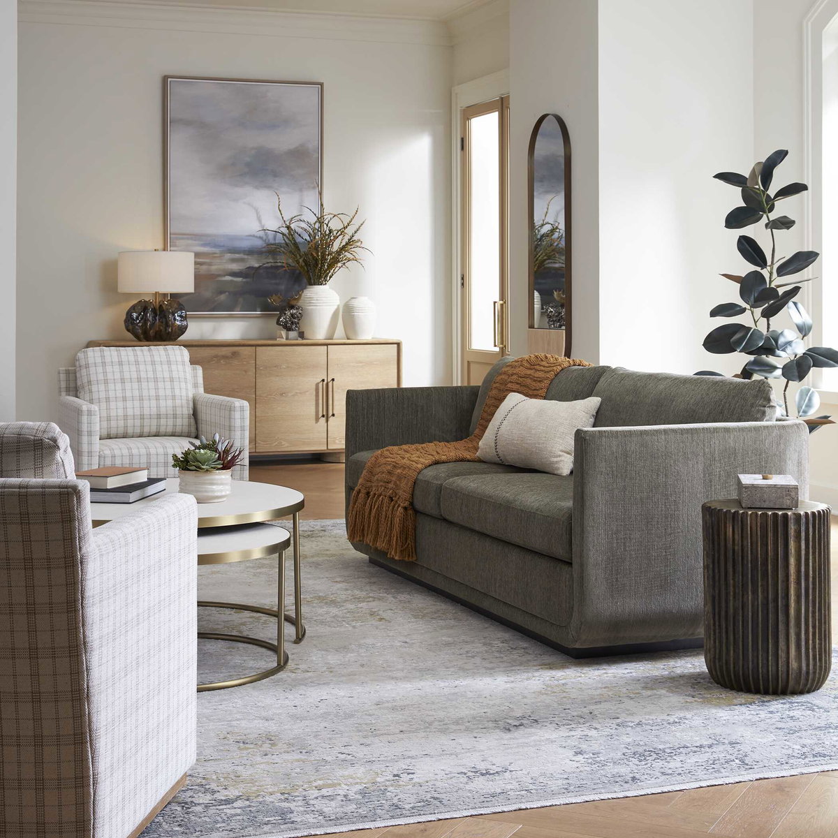 Abound Herb Sofa, Sofas & Sectional by Uttermost, 86" width x 34" height x 33" depth View 4