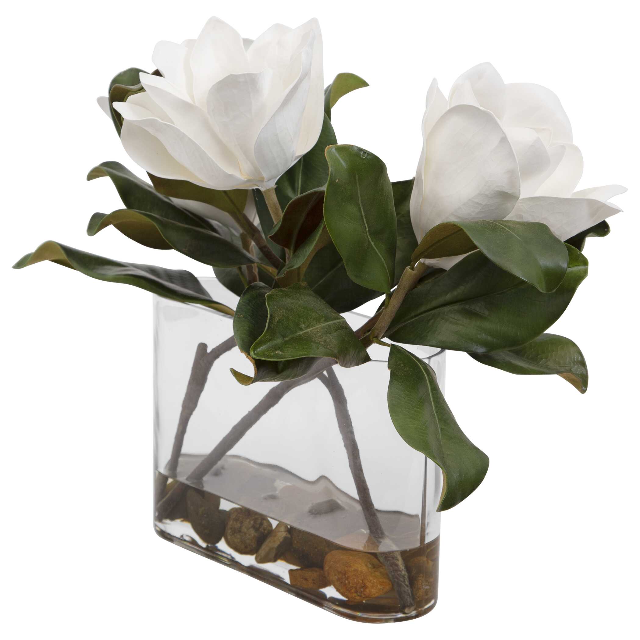 Middleton Magnolia Flower Centerpiece, Decorative by Uttermost, 17.5" width x 15.75" height x 8.5" depth View 3