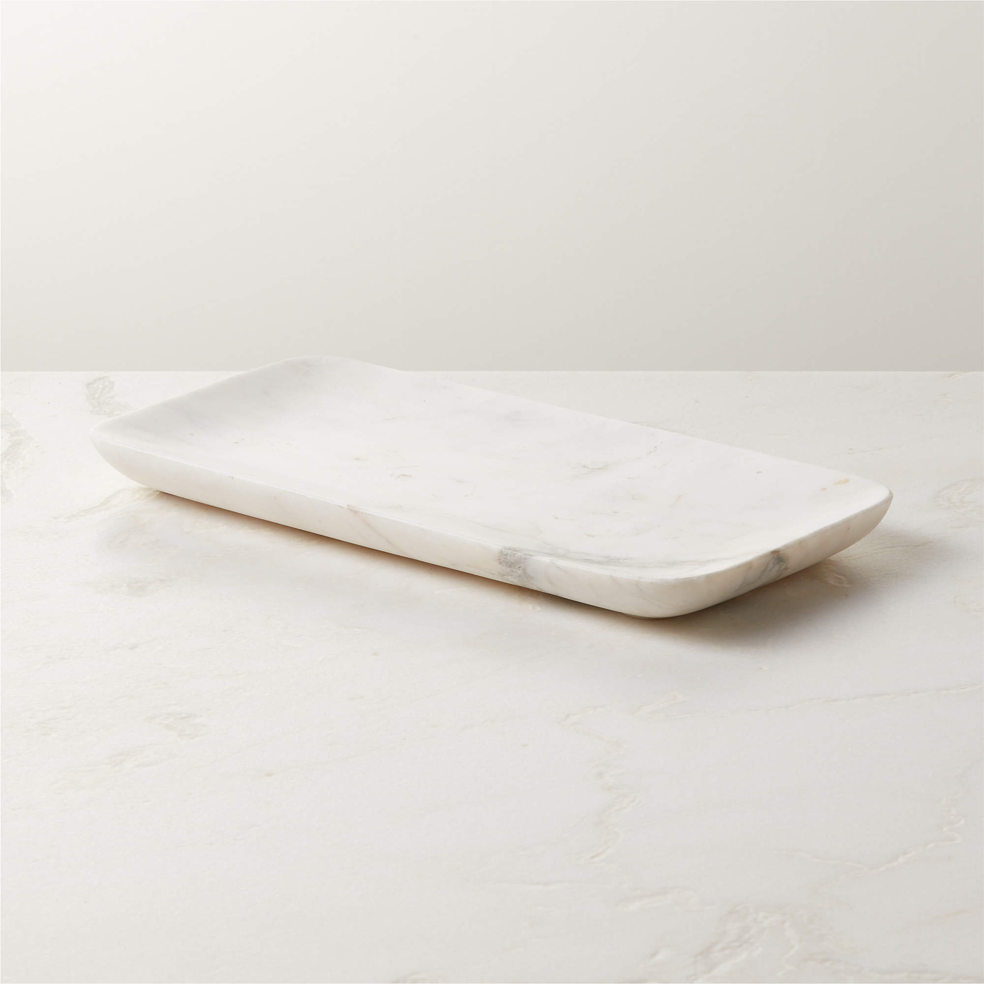 Online Designer Bathroom Nexus White Marble Vanity Tray