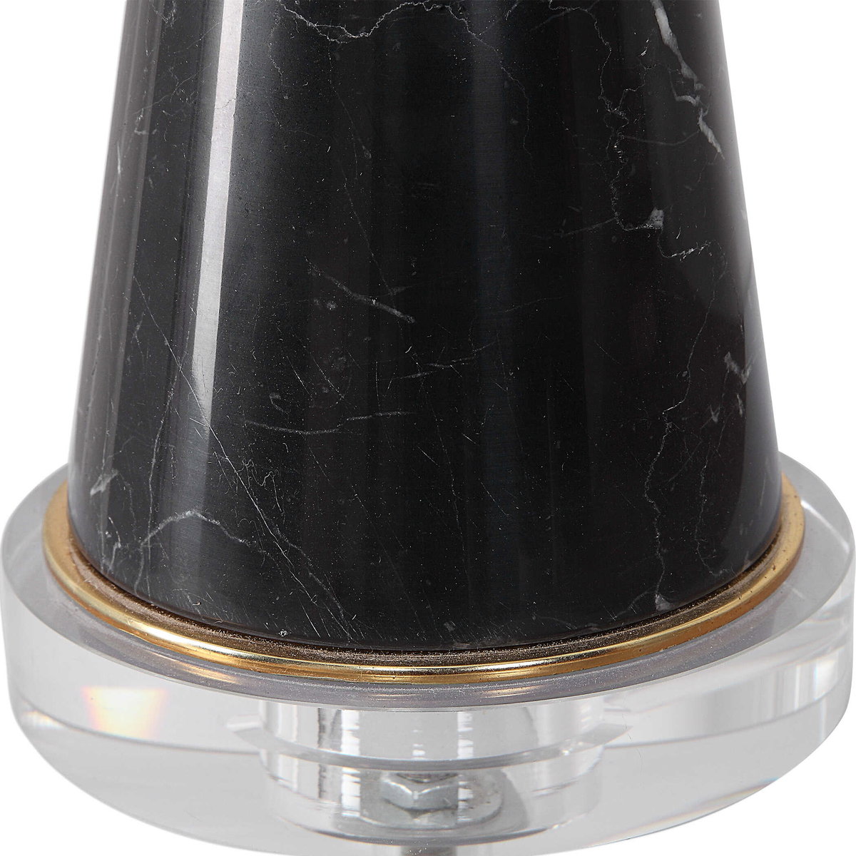 Alastair Black Marble Table Lamp, by Uttermost, 1'4" width x 2'5.62" height x 10" depth View 7