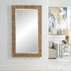 Ayanna Gray Washed Wood Mirror, by Uttermost, 3'7.75" width x 6'1.75" height x 1.75" depth thumbnail 2