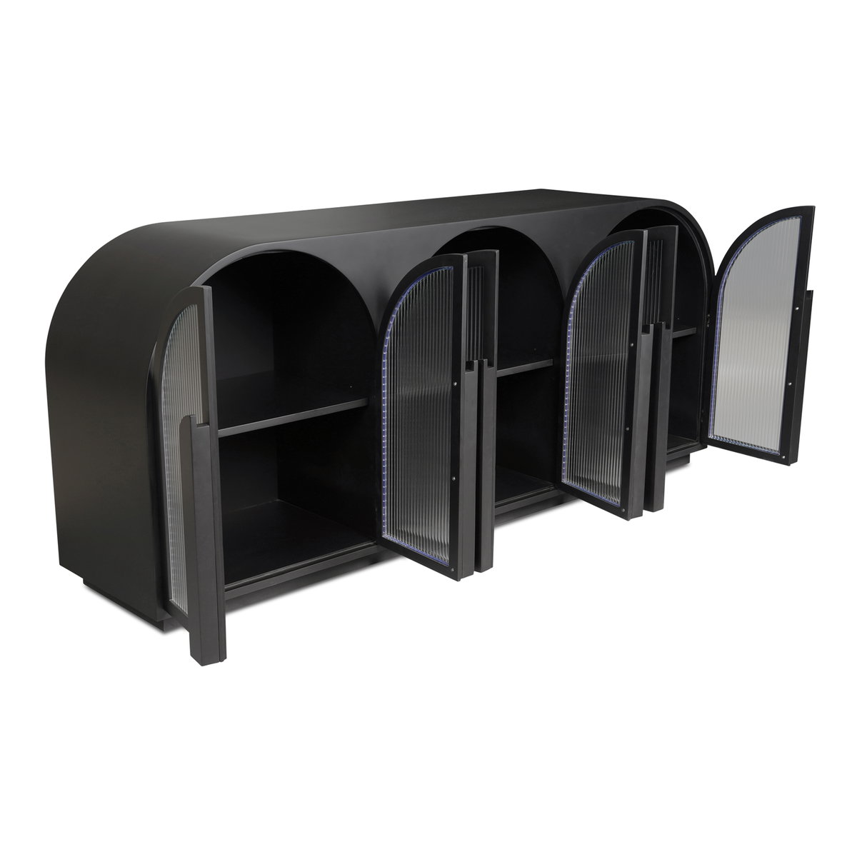 Salone Sideboard Black, Cabinets & Sideboard by Moe's Home, 79" width x 34" height x 18" depth View 4