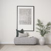 Siren Gray Fabric with Dark Brown Wood Oblong Bench thumbnail 1