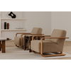 Eckersley Lounge Chair Beige Faux Shearling thumbnail 5