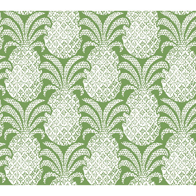 Colony Club Palm Green Peel & Stick Wallpaper large image 