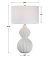 Antoinette Marble Table Lamp, by Uttermost, 16" width x 27.5" height x 16" depth thumbnail 3