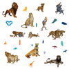 The Lion King Character Wall Decals, by York Wall, 1'4.8" length x 9" width x 1.64" depth thumbnail