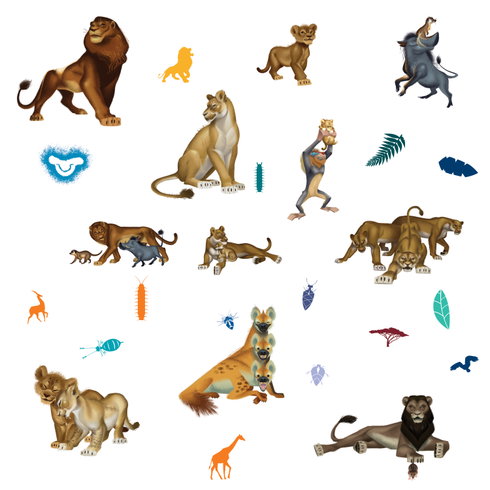 The Lion King Character Wall Decals