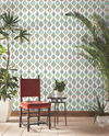 Marketplace Motif White & Multi Wallpaper thumbnail 1