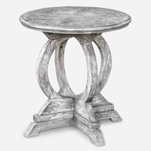 Maiva White Side Table