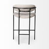 Parker II Beige Fabric Seat Gun Metal Grey Metal Counter Stool thumbnail 5