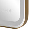 Crofton Lighted Brass Vanity Mirror, by Uttermost, 1'10.25" width x 2'8.25" height x 2.12" depth thumbnail 8