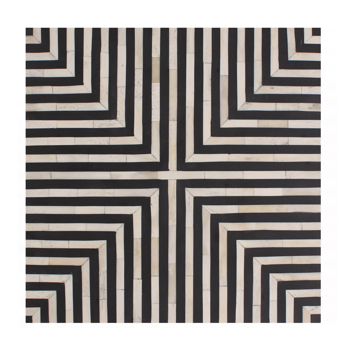Terning Side Table Black And White, Side & End Table by Moe's Home, 18" width x 16" height x 18" depth View 3