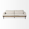 Colburne II 95' Beige Upholstered Three Seater Sofa, Sofas & Sectional by Mercana, 95.28" length x 41.34" width x 27.95" height thumbnail 5