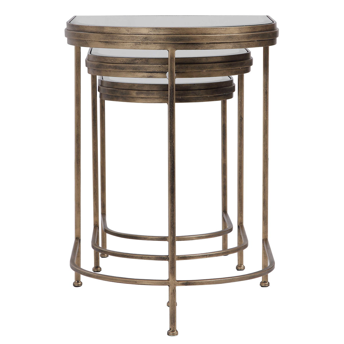 India Nesting Tables Set/3, Side & End Table by Uttermost, 19" width x 24" height x 17.75" depth View 5