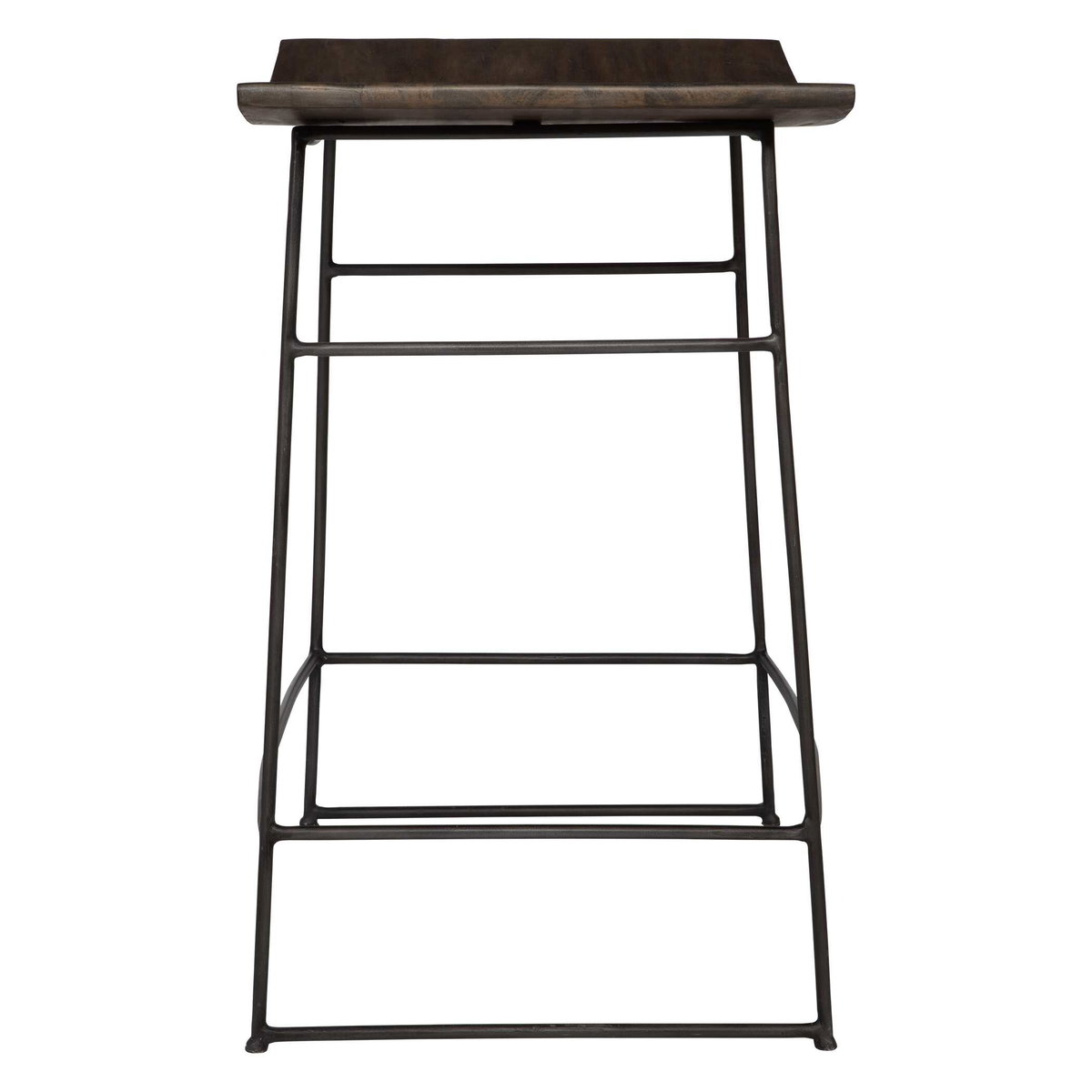 Thura Walnut Counter Stool, Counter & Bar Stool by Uttermost, 20.63" width x 26" height x 16" depth View 5