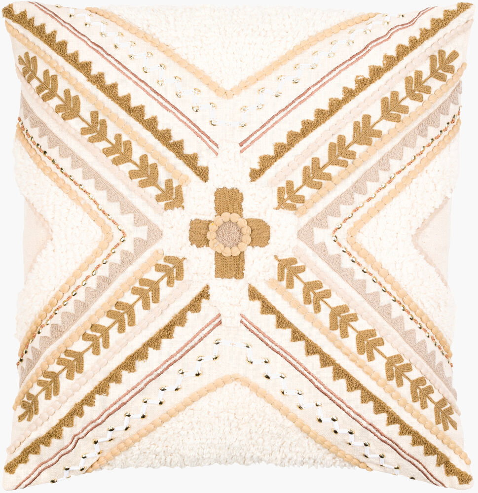 Kenitra Accent Pillow, Decorative Pillow by Surya, 18" length x 18" width