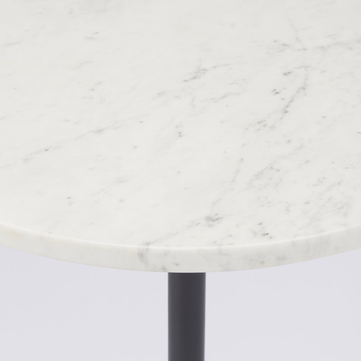 Maxwell Marble Top Pedestal End/Side Table, Side & End Table by Mercana, 20" length x 20" width x 24" height View 4