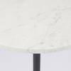 Maxwell Marble Top Pedestal End/Side Table, Side & End Table by Mercana, 20" length x 20" width x 24" height thumbnail 4