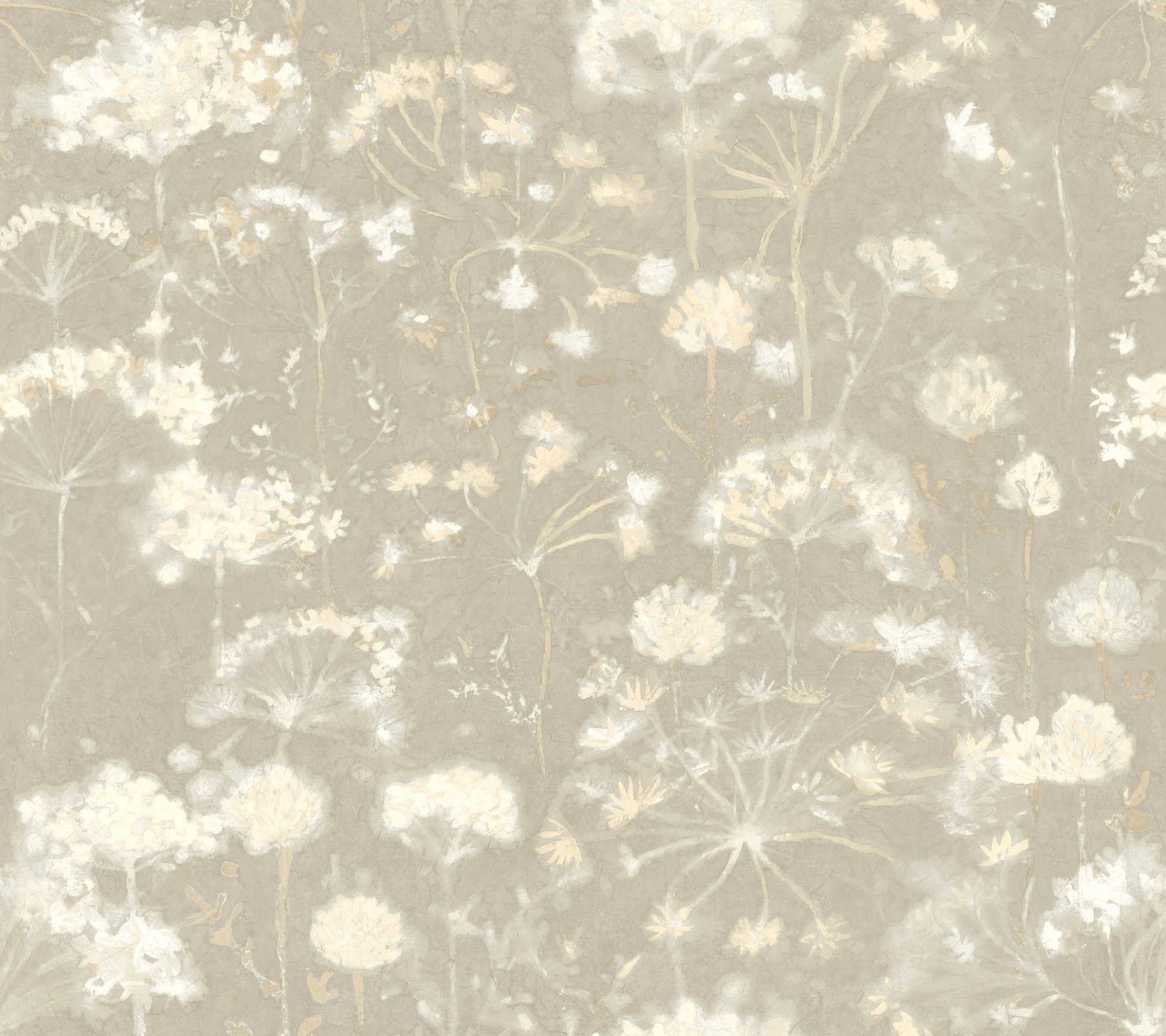 Botanical Fantasy Light Grey Wallpaper, by York Wall, 27' length x 2'3" width x 0.02" depth View 1