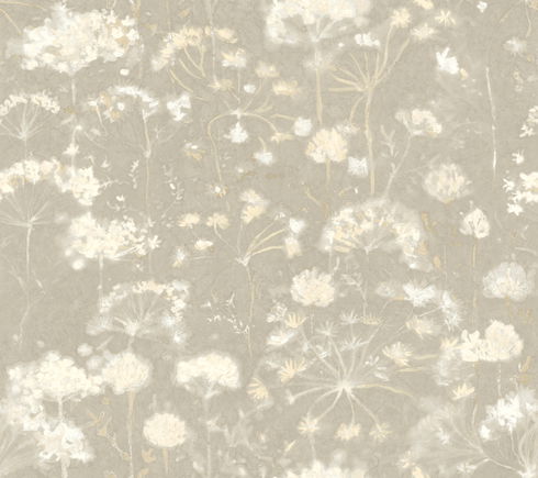 Botanical Fantasy Light Grey Wallpaper