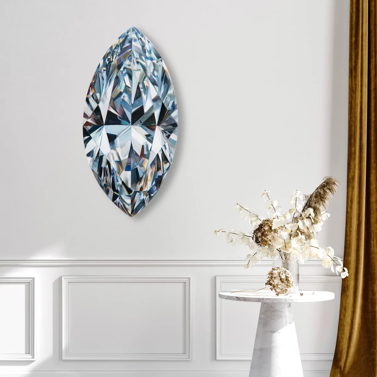 White Sparkle Marquise (No Embellishment), Art by Oliver Gal,  20 View 2
