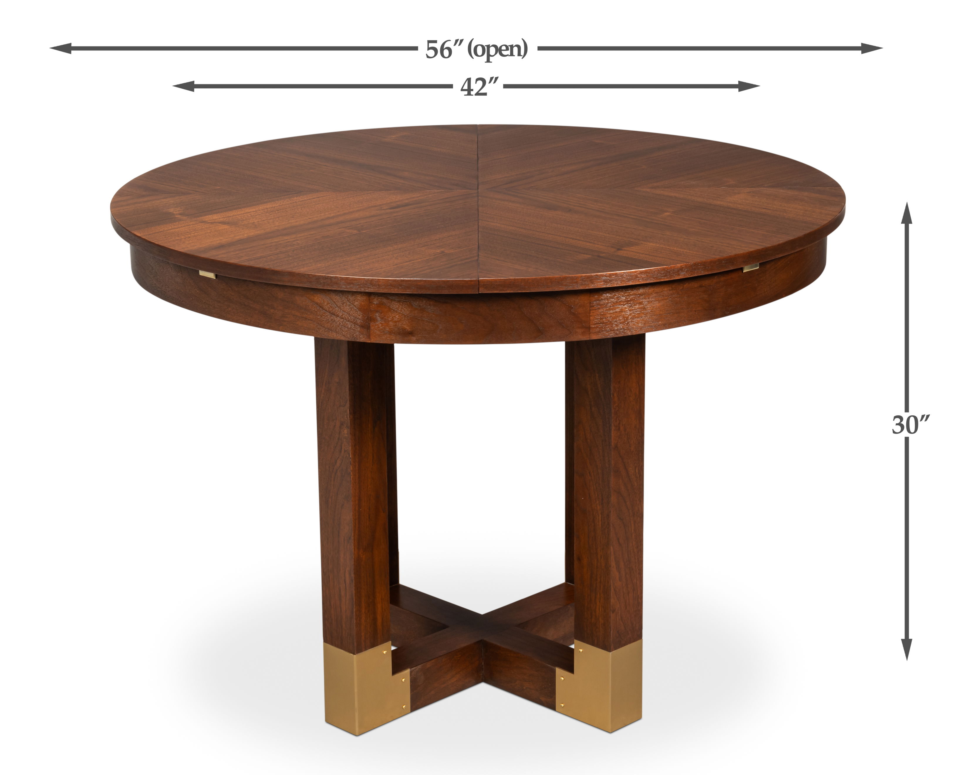 Brooklyn Jupe Table, Dining Table by Sarreid, 42" length x 56" width x 30" height View 13
