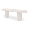 Rocca Bench Cream, Benche by Moe's Home, 68.11" width x 19.29" height x 15.75" depth thumbnail 2