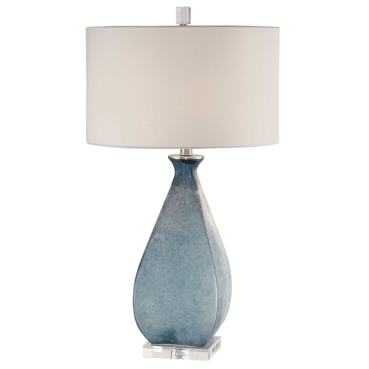 Atlantica Ocean Blue Lamp, by Uttermost, 16" width x 29.25" height x 16" depth View 1