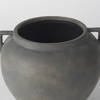 Kilian Short Brown-Gray Double Ear Vase, by Mercana, 9.45" length x 9.45" width x 8.46" height thumbnail 6