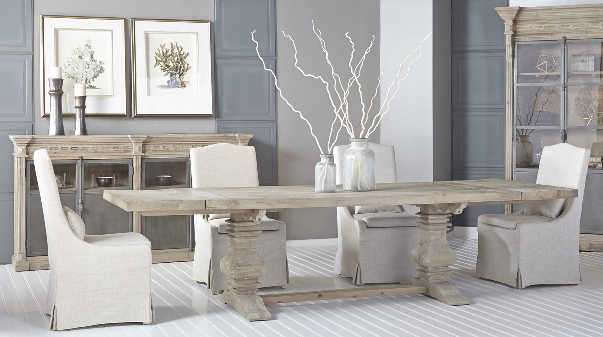 Monastery Extension Dining Table, by Essentials for Living, 84" width x 30" height x 43" depth View 12