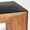 Tabor Natural Wood with Black Oak Waterfall Coffee Table thumbnail 9