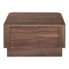 Round Off Small Nightstand Walnut, by Moe's Home, 20" width x 11" height x 15" depth thumbnail 5