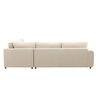 Araceli L-Shape Sectional Oatmeal C0, Sectional Sofa by Dovetail, 119.5" width x 35.25" height x 119.5" depth thumbnail 2
